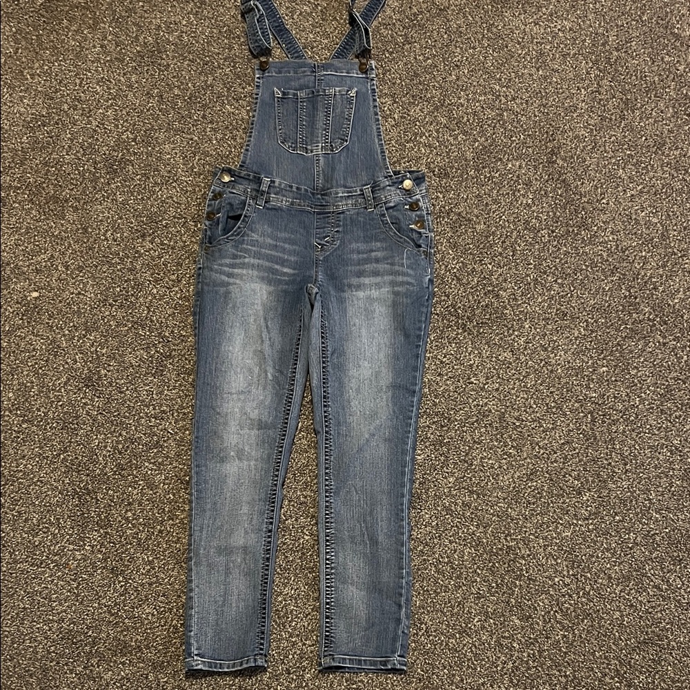 Wallflower‎ Vintage Wash Blue Denim Overalls with Bib Pocket